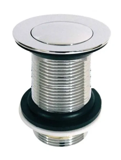 Донный клапан для раковины CeramaLux RD014 хром без перелива