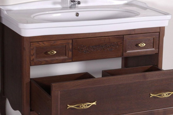Мебель для ванной ASB-Woodline Модерн 105 антикварный орех