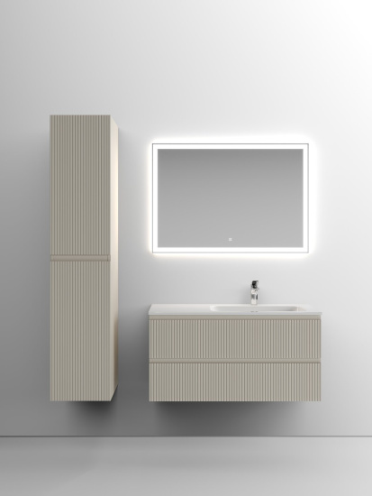 Тумба с раковиной Sancos Snob T 100 Beige Soft правая SNT100RCE, подвесная
