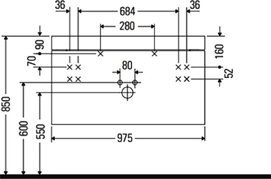 Тумба с раковиной Duravit Happy D.2 Plus 100 подвесная, орех брашированный
