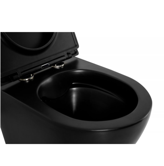 Унитаз подвесной BelBagno Colorato BB062CHR-MB с сидением микролифт