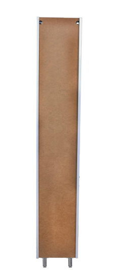 Пенал Style Line Каре 30 L Люкс белый с корзиной, Plus