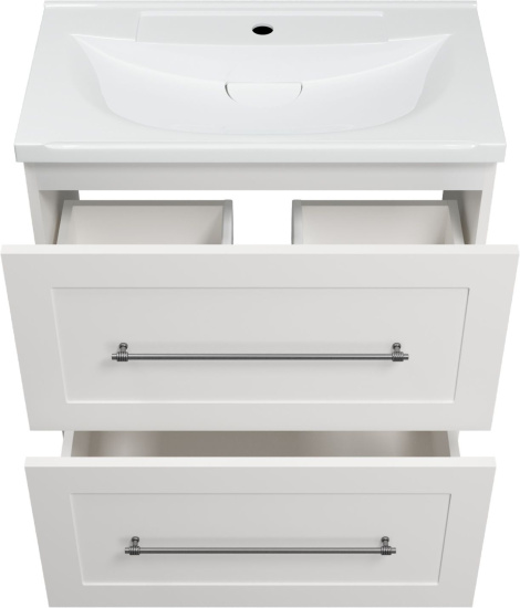 Мебель для ванной Misty Марта 70 напольная, белая глянцевая