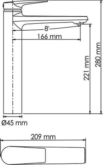 Смеситель для раковины Wasserkraft Aisch 5503H