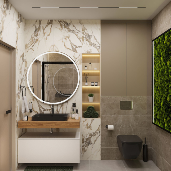 Столешница с раковиной Duravit Happy D.2 Plus, дуб французский, 100, без отверстий + 2 тумбы 50