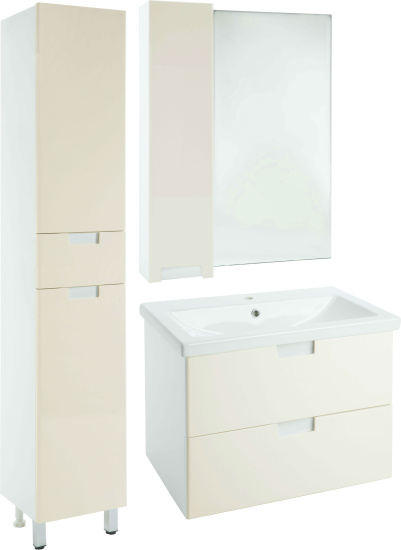 Зеркало Bellezza Пегас 60 L бежевое