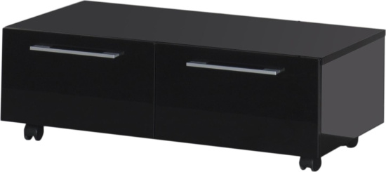 Тумба Aquanet Нота 100 подкатная черная