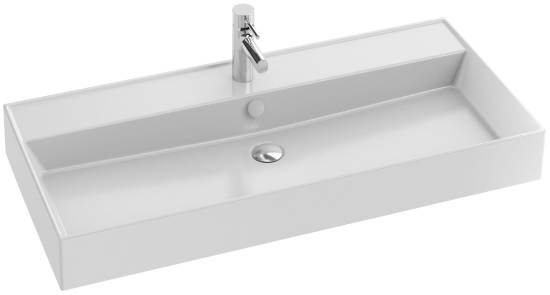 Тумба с раковиной Jacob Delafon Vivienne 100 белая, ручки хром