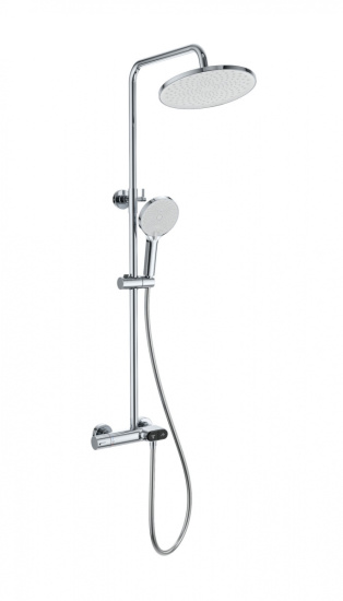 Душевая стойка Wonzon & Woghand Muse Corno  WW-B2091-A-CR с термостатом