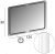 Зеркало Cezares 40312 c LED-подсветкой touch system 90х120