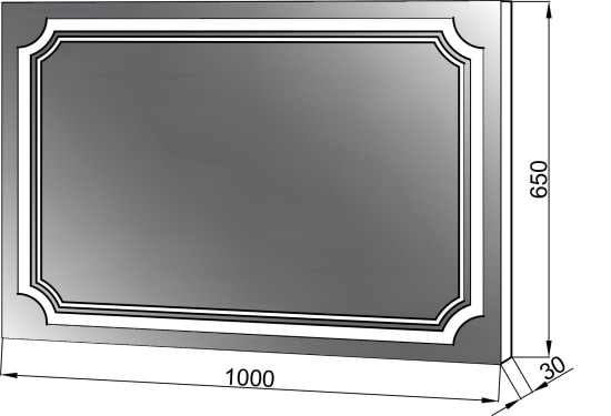 Зеркало Cerutti SPA Романья 100 LED