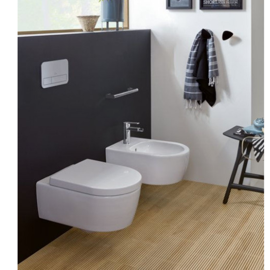 Унитаз подвесной Villeroy & Boch Avento 5656HR01 alpin, безободковый