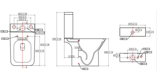 Унитаз-компакт Orans Ceramic WM-9905