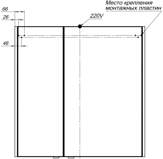 Зеркало-шкаф Aquanet Августа 90 дуб сонома
