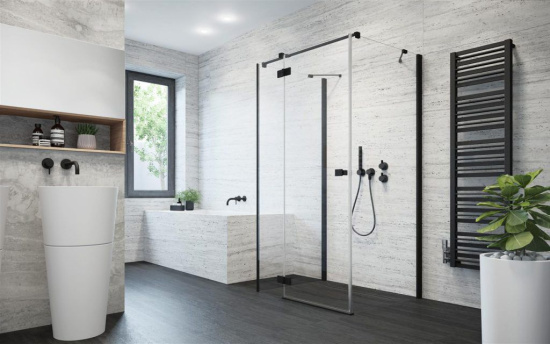 Душевой уголок Radaway Essenza New Black KDJ+S 110х80 L