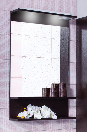 Зеркало Бриклаер Чили 55 венге С, с подсветкой