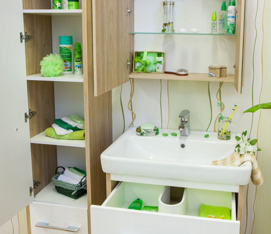 Пенал Sanflor Ларго вяз швейцарский, белый L