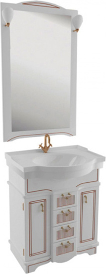 Зеркало Aquanet Луис 70 белое