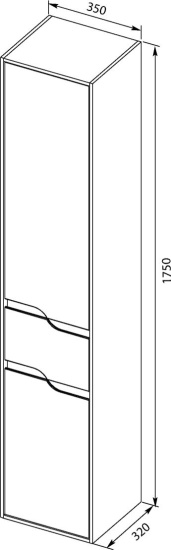 Пенал Aquanet Модена 35