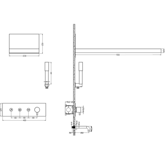 Душевая система Boheme Fusion 131-CB