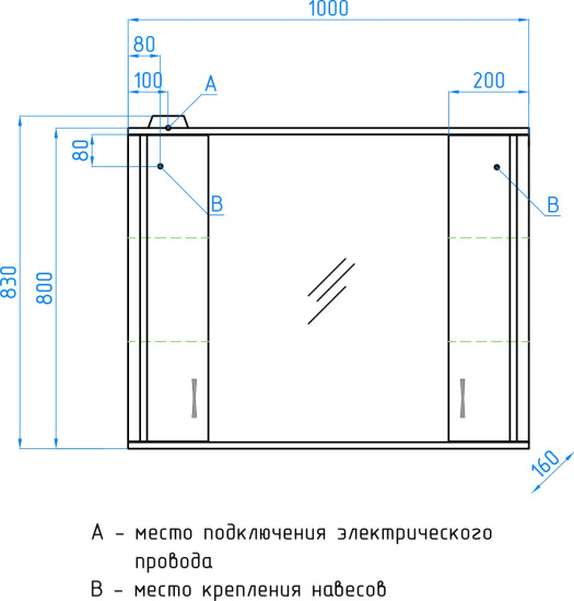 Мебель для ванной Style Line Эко Стандарт №26 100 белая