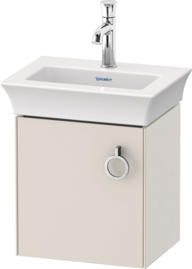 Мебель для ванной Duravit White Tulip 45 с ручкой, скандинавский белый шелковисто-матовый