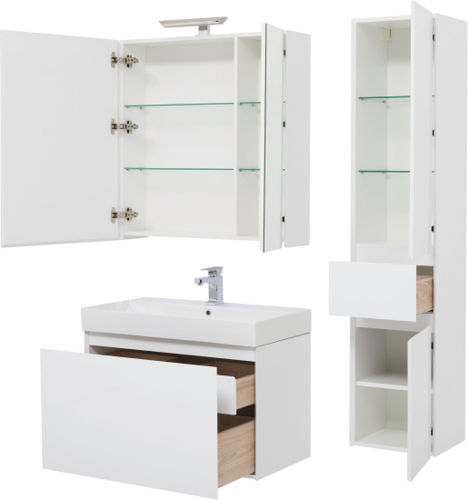 Мебель для ванной Aquanet Йорк 85 белая