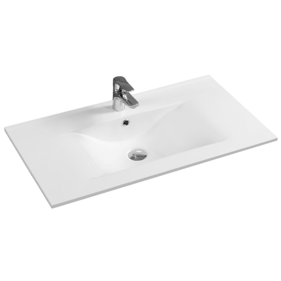 Тумба с раковиной Sanvit Кубэ-2 100 дуб