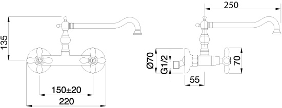 Смеситель для кухни Migliore Princeton ML.CUC-852.DO золото