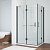 Душевой уголок Vegas Glass AFA-F NOVO 110*80 02М Moru L, профиль черный матовый, стекло Moru