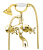 Смеситель для ванны Fiore Margot Sky Swarovski® 01OO0600, золото