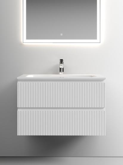 Тумба с раковиной Sancos Snob T 80 Bianco SNT80W, подвесная