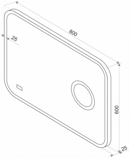 Зеркало Misty Стайл В 135 80