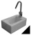 Раковина Hidra Ceramica Loft черная, 32 см Раковина Hidra Ceramica Loft черная, 32 см