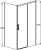 Душевой уголок Radaway Idea Black KDJ 100x110 R