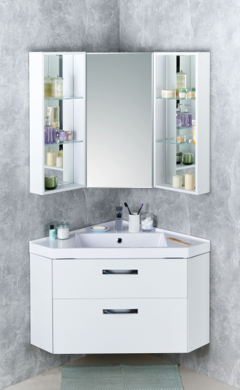 Зеркало-шкаф Aquaton Кантара дуб полярный