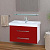 Тумба с раковиной Misty Эмилия 90 подвесная красная