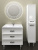Тумба с раковиной Marka One Belle 75Н Spirale White