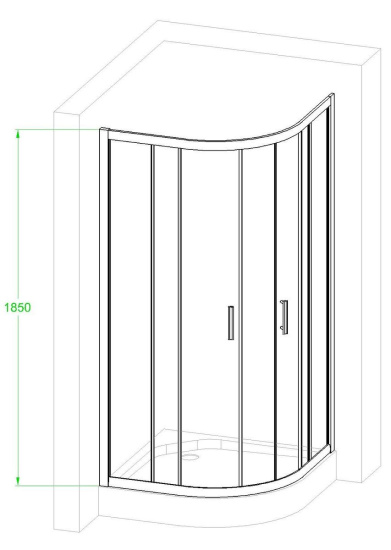 Душевой уголок Royal Bath HKD RB90HKD-T-CH 90x90