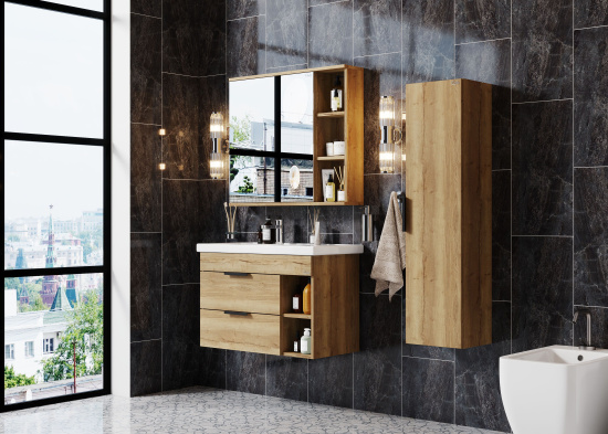 Мебель для ванной Onika Легран 80.13 R, дуб галифакс