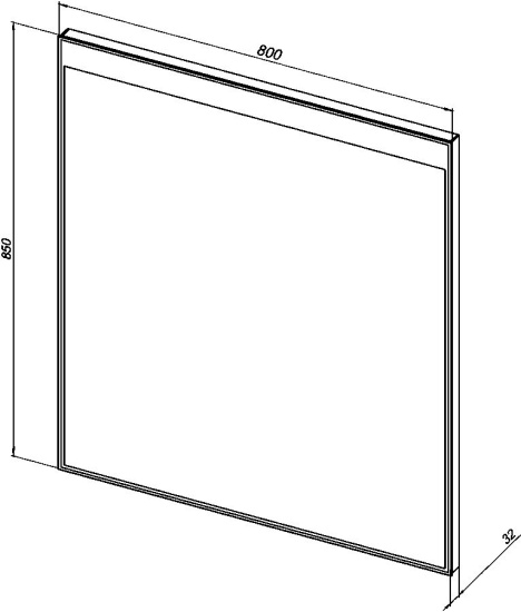 Зеркало Aquanet Палермо New 8085