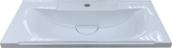 Тумба с раковиной Misty Герда 80 белая эмаль, напольная