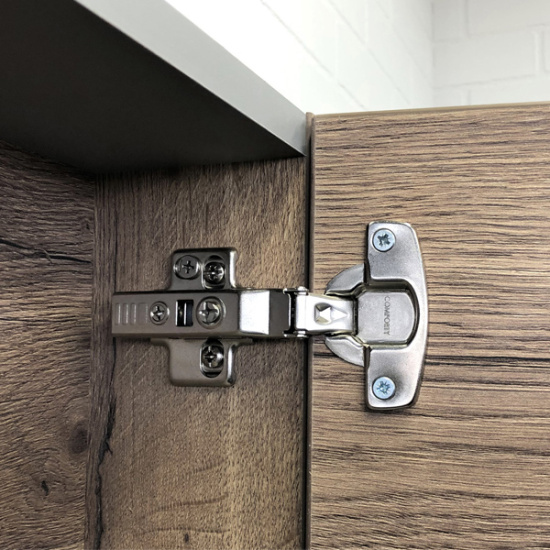 Зеркало-шкаф Comforty Никосия 70 дуб тёмный