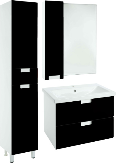 Зеркало Bellezza Пегас 70 L черное