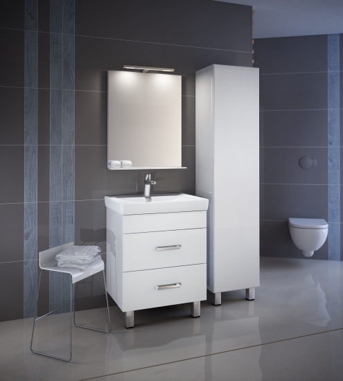 Тумба с раковиной Iddis New Custo 70, напольная, белая