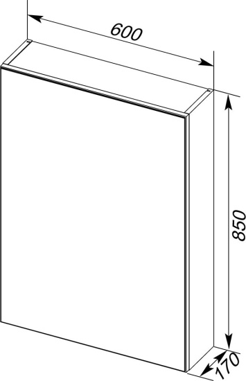 Мебель для ванной Aquanet Алвита new 60 напольная, белая матовая, с дверками и ящиком