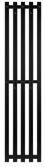 Полотенцесушитель водяной Secado Сандриго 5К 1000/280, черный матовый