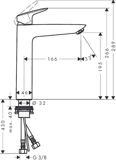 Душевой комплект Hansgrohe Logis 71091000 + Logis 71400000 + душевой гарнитур Crometta 100 Vario 26651400