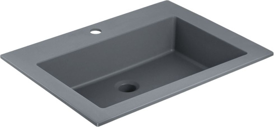 Тумба с раковиной Vincea Luka 60 2 ящика, камень