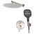 Душевая система Hansberge H6090NK, никель Душевая система Hansberge H6090NK, никель